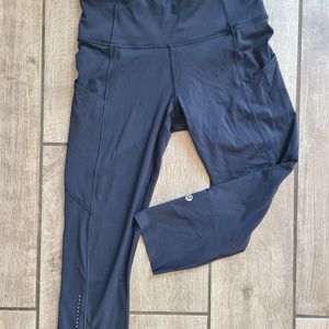 Lululemon Fast and Free High-rise crop 23"- Navy
